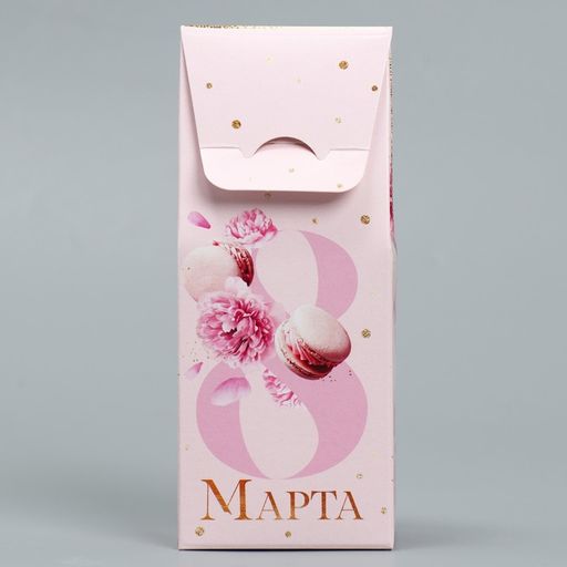 Цена за 5 шт. Коробка складная Самой нежной, 8 марта, 6 х 14.5 х 3.5 см - Дарите счастье фото 3