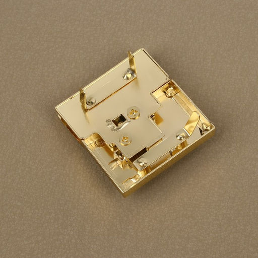 Цена за 2 шт. Застёжка для сумки, 4,3 4,7 см, цвет золотой - Арт узор фото 6