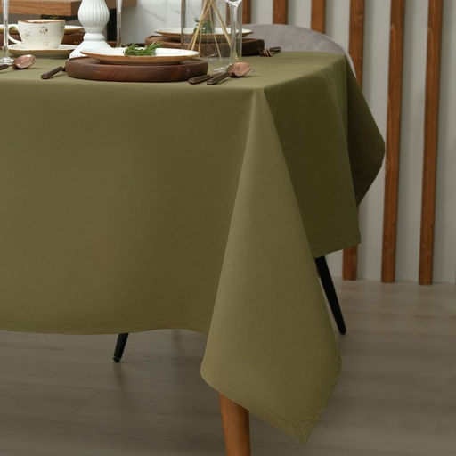 Скатерть Этель Kitchen 150×110 см, цвет зелёный, 100% хлопок, саржа 220 г/м²