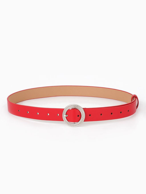 Ремень женский, 1 прокол, 3.5×110 см, без винта, красный