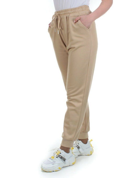 2790 BEIGE Брюки спортивные женские