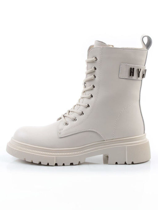 04-PAT159-2Z MILK Ботинки зимние женские (натуральная кожа, 100% шерсть)