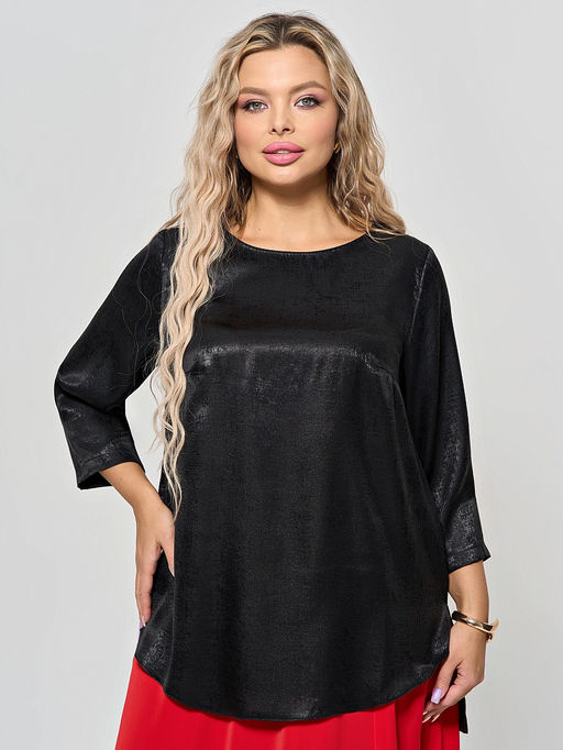 Блузка 0220-1а черный каменный - Aquarell фото 47