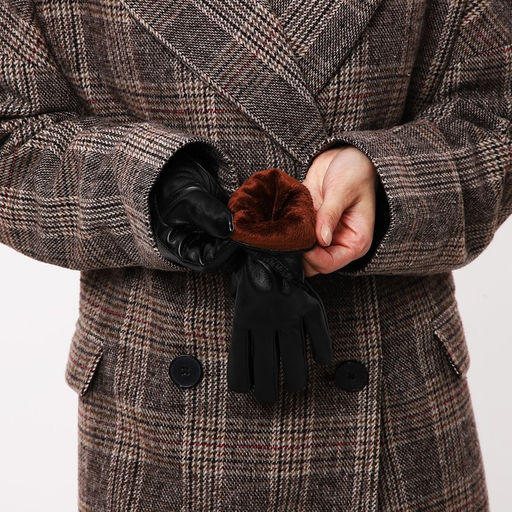 Перчатки женские, безразмерные, с утеплителем, цвет чёрный - Simaland фото 5