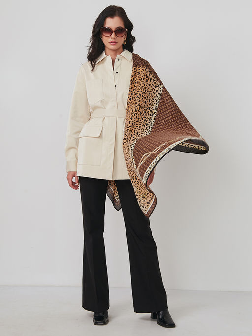 Большой, мягкий, тонкий и очень нежный двусторонний палантин - Tantino фото 4