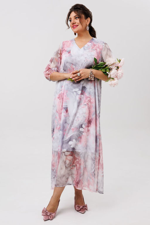 Платье ANELLI 1605 розовый сапфир