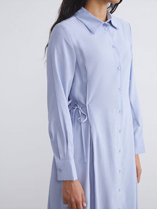 Modal Kar???ml? G?mlek Elbise