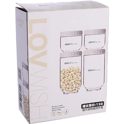 31205 Набор из 4 банок для сыпучих Lovwish MB(х16) - Mayer&boch фото 4