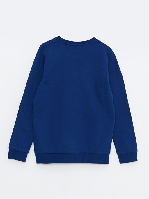 Bisiklet Yaka Kral ?akir Bask?l? Uzun Kollu Erkek ?ocuk Sweatshirt - Waikiki фото 2