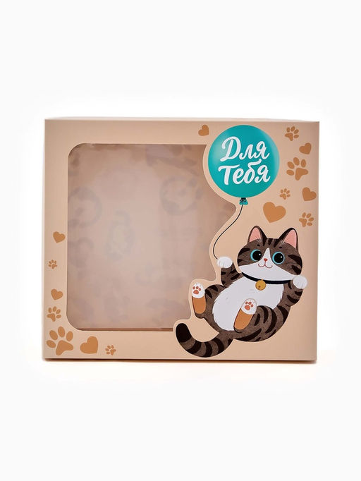 Коробка подарочная «Котики», 23.5×20.5×5.5 см