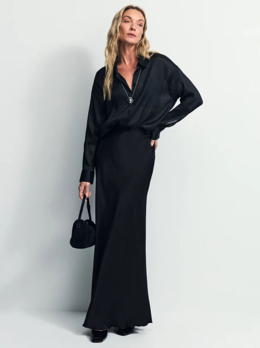 Базовая атласная блузка / Zarina