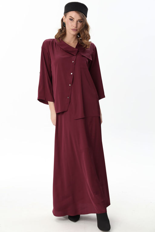 Юбка NIKVA н813-20 винный  фото 5