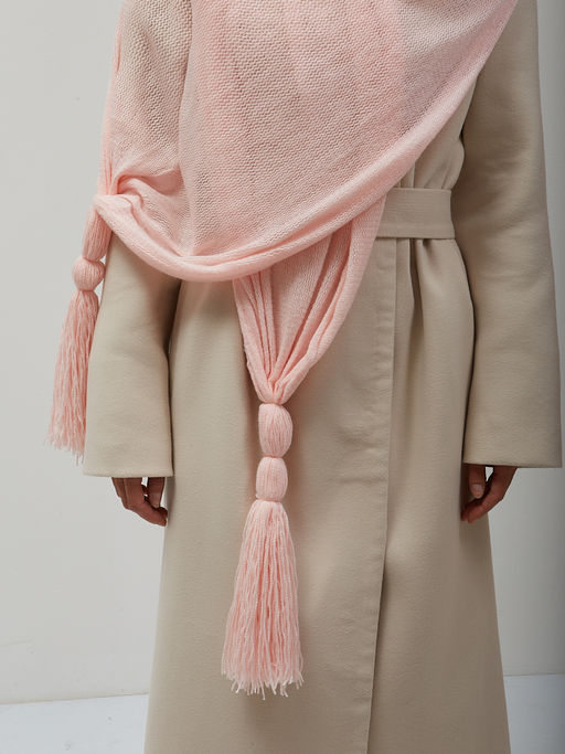 в составе ШЕРСТЬ Большой,красивый вязаный шарф. - Tantino фото 4