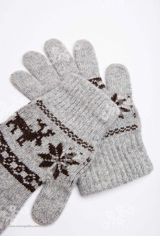 Перчатки взрослые из монгольской шерсти (арт. 04127), ООО МОНГОЛКА - Тод оймс ххк фото 3