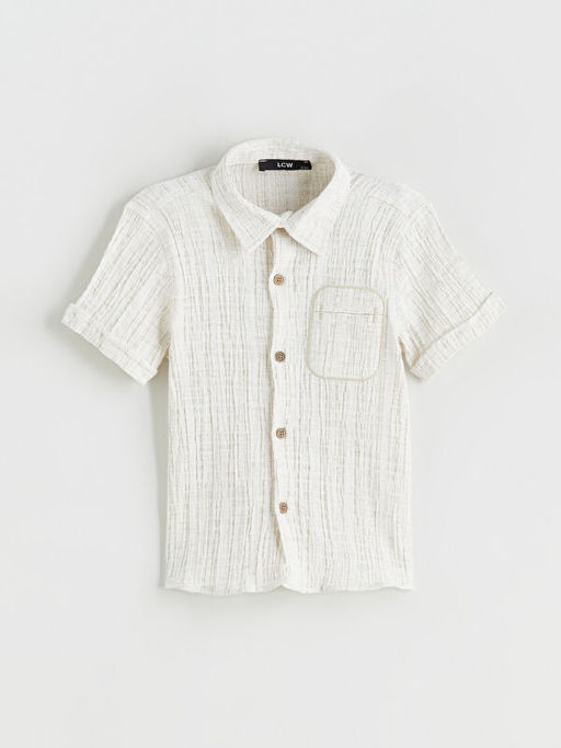 Bask?l? Erkek ?ocuk G?mlek ve Ti??rt 2li