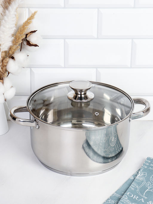 Кастрюля 5,4 л, Аванта / LB-1106-8B-5,4 /уп 1/ индукция/ Гофрокороб/ KISIGA - Галеонтрейд фото 2