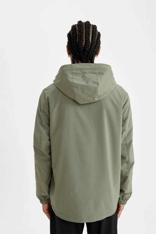 Водоотталкивающее пальто стандартной посадки DeFactoFit с капюшоном  фото 10