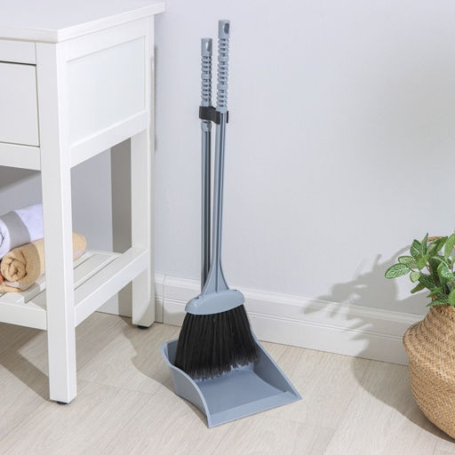 Веник с совком Альтернатива «Комфорт», пластик, МИКС