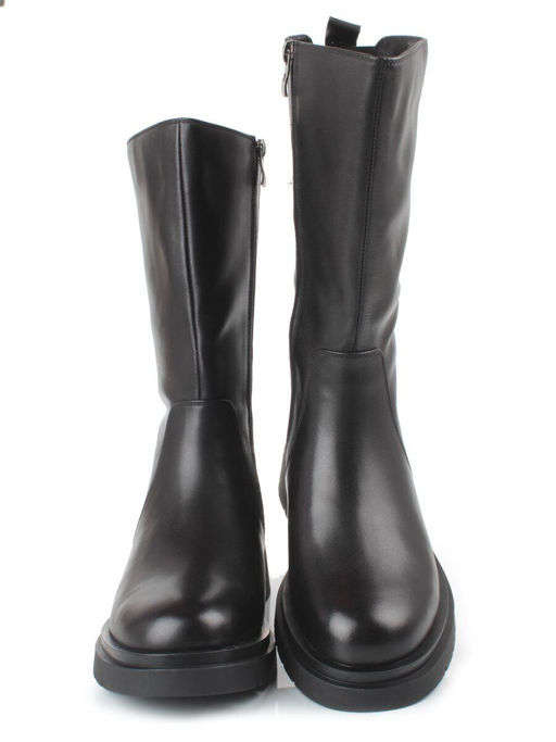 ZA4226M BLACK Сапоги зимние женские (натуральная кожа, натуральный мех, натуральная байка)