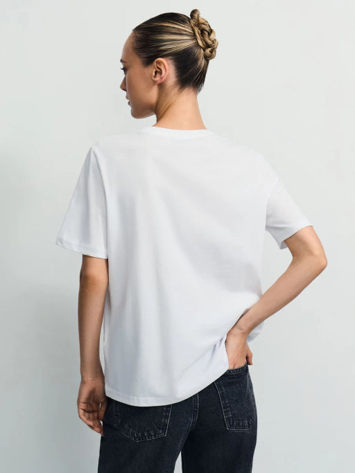 Базовая футболка из хлопка / Zarina  фото 5