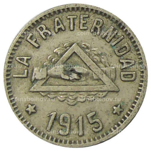 1 песета 1915 года Испания  Барселона