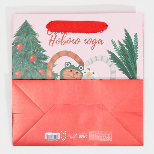 Пакет ламинированный квадратный С тобой, 22 22 11 см - Дарите счастье фото 7