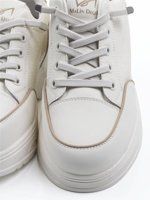 03-A331-5 WHITE Полуботинки спортивные женские (натуральная кожа)