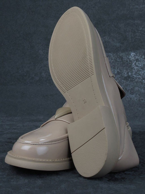 06-PDAG72-2 DK. BEIGE Туфли женские (натуральная кожа)