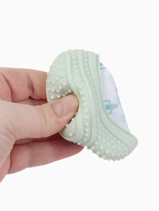 Прорезыватель на ручку для зубов «Кактусы», светло-зеленый