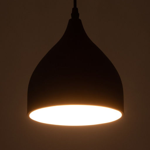 Светильник «Капля» Е27 40 Вт черный 17×17×100 см