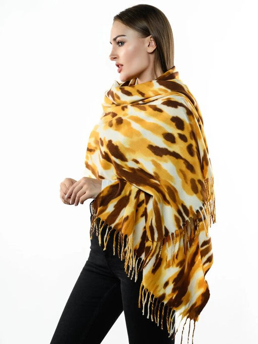 Яркий палантин с анималистичным принтом - Pretty mania фото 2