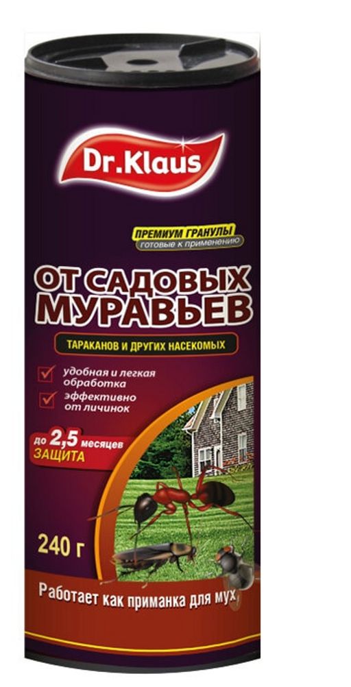 DR.KLAUS от Муравьев и др.насекомых гранулы 240гр банка
