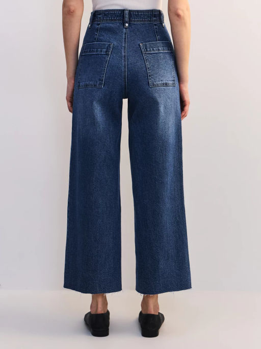 Джинсы укороченные с высокой посадкой ZR2604092323-103 / Zarina