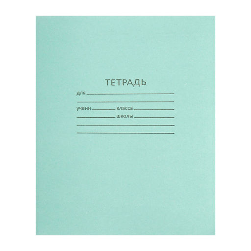 Набор тетрадей 24 листа в клетку КПК Зелёная обложка, серые листы, 10 шт. - Calligrata фото 2