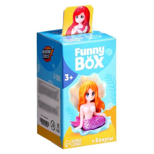Игрушка - сюрприз Funny Box «Русалки»: фигурка, наклейки, МИКС