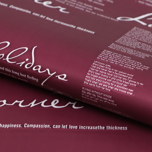 Цена за 20 шт. Пленка матовая для цветов Новости Love, бургунди/вишня, 60 х 60 см - UPAK LAND фото 3