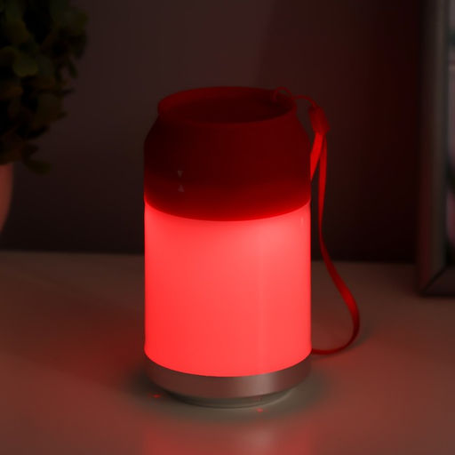 Ночник «Фоси» LED 5 режимов от батареек 3хААА бело-красный 6.5×6.5×11.5 см