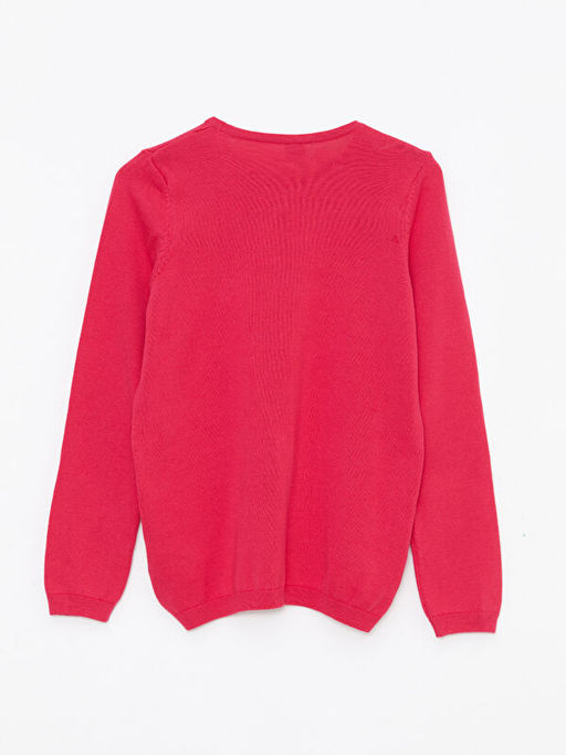 Bisiklet Yaka Basic Uzun Kollu K?z ?ocuk Triko Kazak - Waikiki фото 2