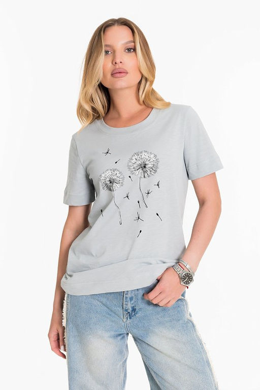 Футболка М325229Па серый - Елена фото 3