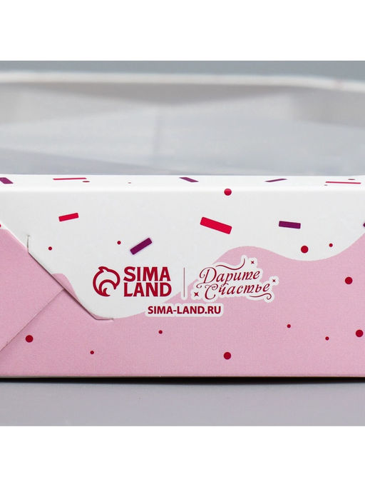 Цена за 5 шт. Коробка кондитерская, упаковка, Sweet box, 27×27×5 см