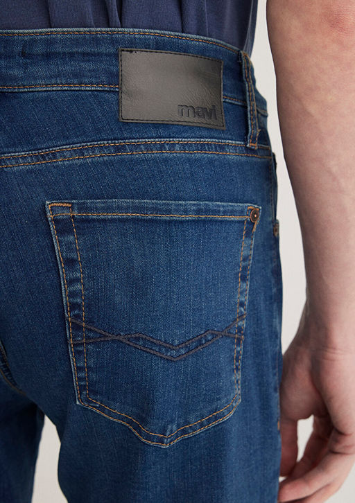 177 Koyu Mavi Comfort Jean Pantolon  фото 8