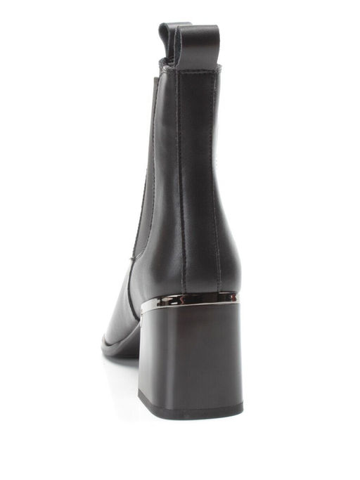 01-PCT161-1 BLACK Ботинки Челси демисезонные женские (натуральная кожа, байка) - Фабричный китай фото 7