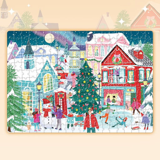 Пазл светящийся «Новогодняя ночь в городе», 260 деталей