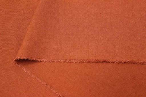 Плательная вискоза цв.Терракотовый, СОРТ2, ш.1.45м, вискоза-100%, 200гр/м.кв - Купава фото 2