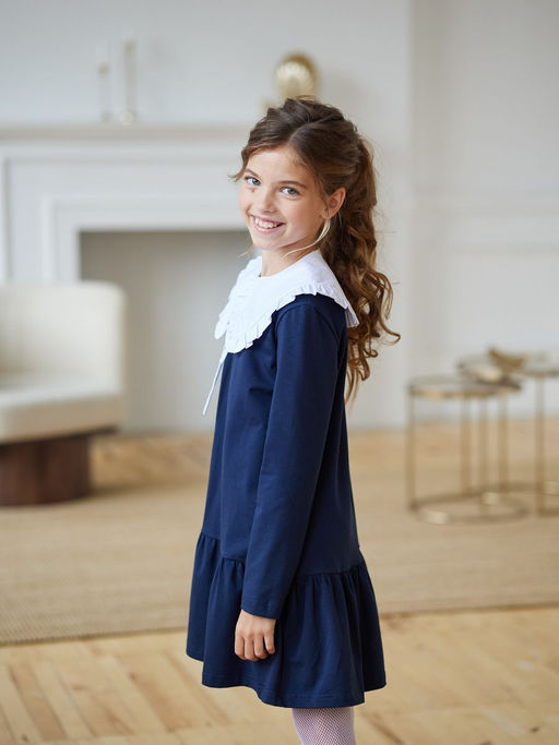 Платье без воротника S0228 - Радужный Хлопок фото 2