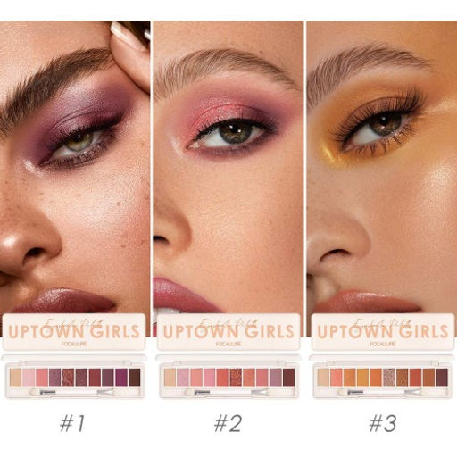 FOCALLURE Палетка теней для век Staymax 10 Color Eyeshadow Palette тон 1 сияние, 10 г  фото 6