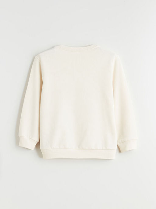 Bask?l? Erkek ?ocuk Sweatshirt