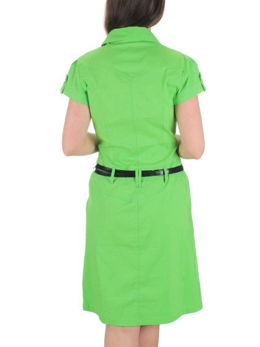 9413 LT.GREEN Платье женское (85% хлопок, 10% вискоза, 5% лайкра)