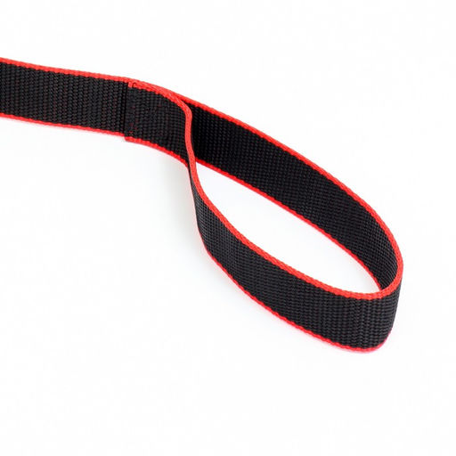 Поводок 5 м х 3 см, чёрно-красный - Пижон фото 3