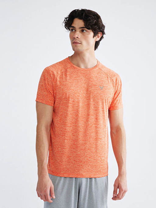 Bisiklet Yaka Erkek Spor Ti??rt